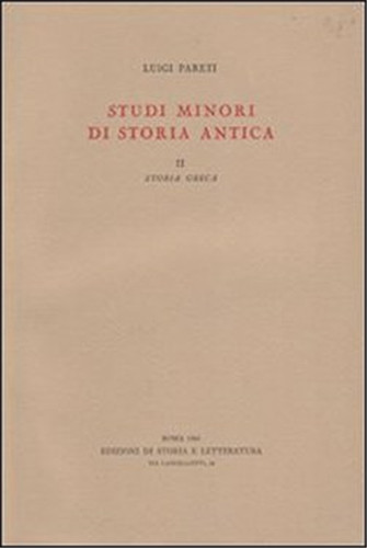Pareti luigi studi minori - studi,