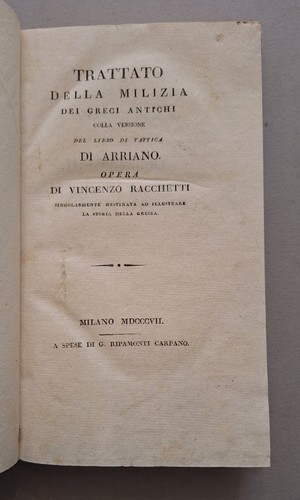 Racchetti trattato della - v.,