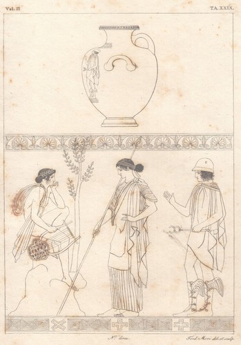 Antica stampa del 1800 - del,