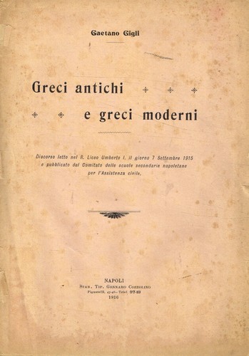 Greci antichi moderni - greci,